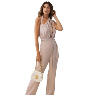 Misha Collection Taupe Caprice Jumpsuit in Mousse NWT - Size XS