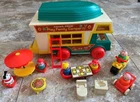 Vintage Fisher-Price Little People COMPLETE Play Family Camper 19-Piece Set #994