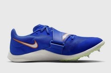 New Sz 10 Men Nike Rival Jump Track  Field Jumping Spikes Racer Blue DR2756-400