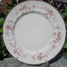 Vintage Royal Albert 1966 Victoriana Rose Dinner Plate 10½" Brushed Gold Edge