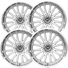 Set Of 4 Hardcore Hc108 Truth 20x10 6x1356x5.5 -19mm Chrome Wheels Rims