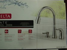 Delta Kate 16970-SD-DST Pull-Down Kitchen Faucet with Soap Dispenser - Chrome