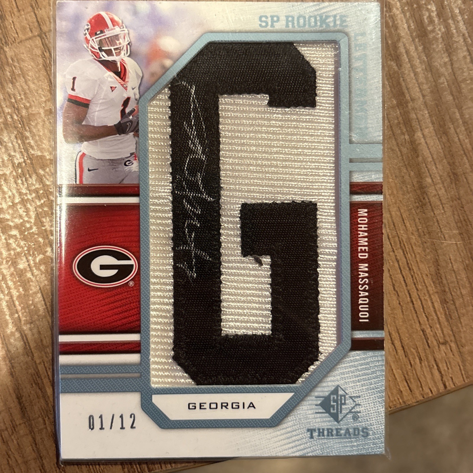 Mohamed Massaquoi SP Threads #201 Rookie Lettermen College Autograph