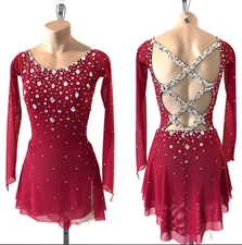 ice figure skating competition dress Gymnastics costume dance Dress dyeing