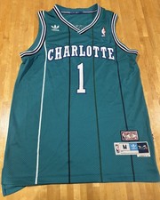 Adidas Muggsy Bogues Charlotte Hornets Jersey - Soul Swingman HWC - Size M
