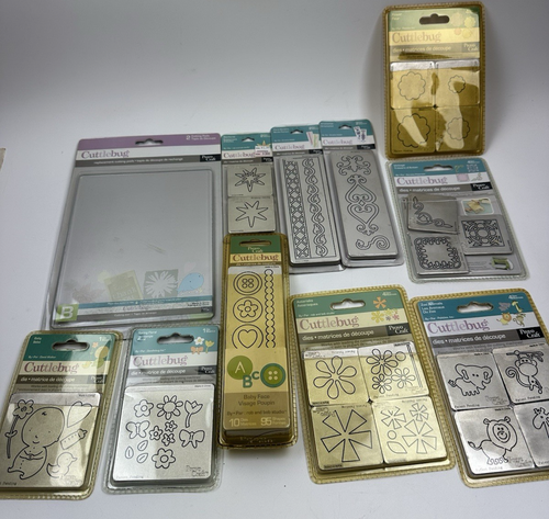 Cuttlebug Provo Craft Dies Embossing Plates Accessories Lot No Machine - Afbeelding 1 van 10
