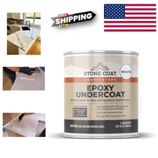 32 Fl Oz Epoxy Basecoat for Stone Surfaces Gloss Finish Non-Toxic Indoor Outdoor