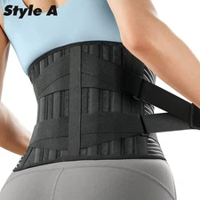 Adjustable Lower Back Brace with Removable Lumbar Support for Pain Relief