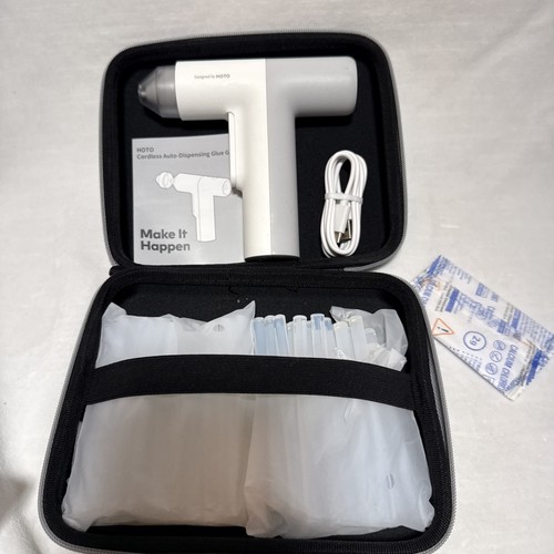 HOTO Cordless Hot Glue Gun, Minimalist Style, 30s Heating Fast, Smart Power-...