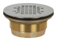 Sioux Chief Shower Drain No-Caulk 18 Gauge Stainless Steel Strainer 2 "