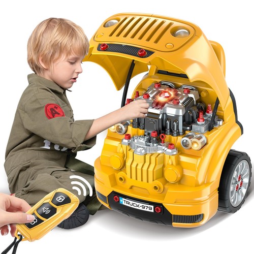 Toys Gifts for 3 4 5 6 7 8 Years Old Boys, Large Truck Engine, Mechanic Repai...