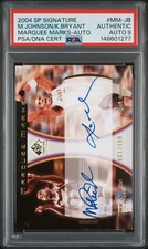 2004 SP Signature Kobe Bryant Magic Johnson Dual Marquee Marks Auto /100 PSA