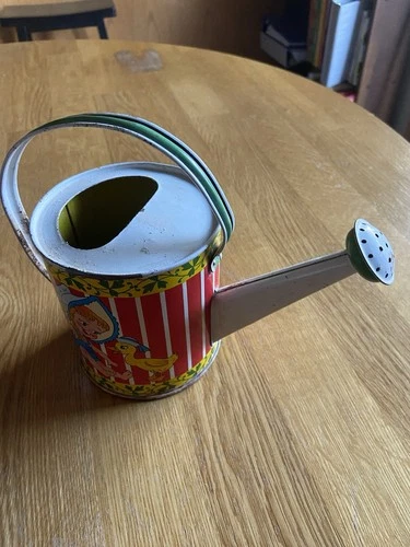 The Ohio Art Co Vintage Children's Toy Tin Watering Cans 1950-1960