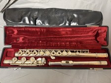 Yamaha YFL-481 Flute Solid 925 Sterling Silver Open Hole B-Foot Case AS-IS Clean