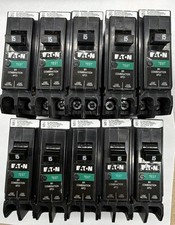 10 PCS Eaton BRP115AF 120/240V 15A Single Phase Circuit Breaker