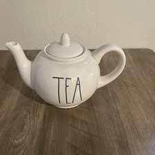 RAE DUNN TEA POT Artisan Collection By Magenta Ceramic 10" Farmhouse Preowned