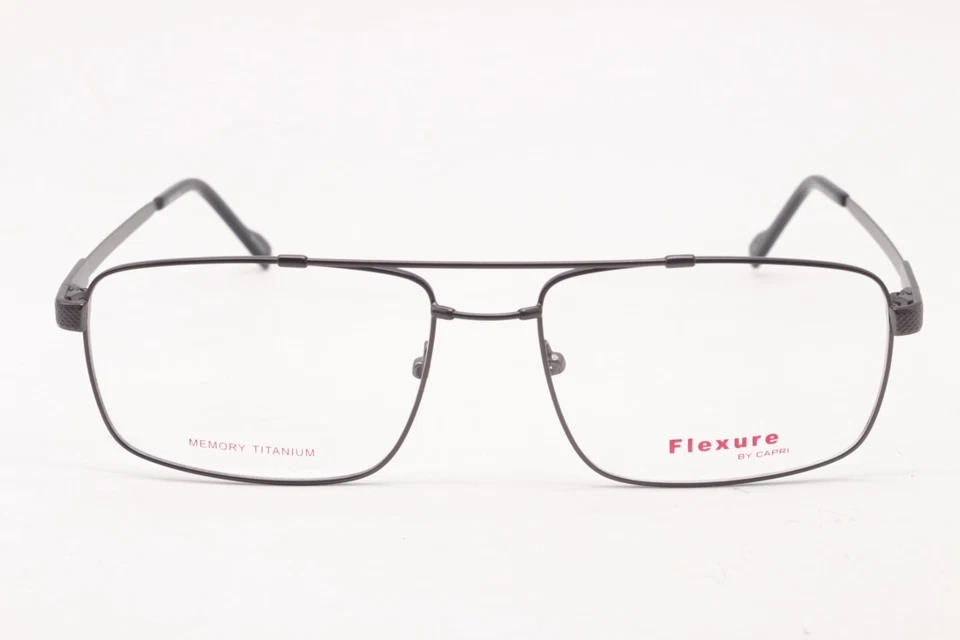 GAFAS FLEXURE BY CAPRI FX107 GUNMETAL AUTÉNTICO DISEÑADOR 57-17 Foto 2 de 4