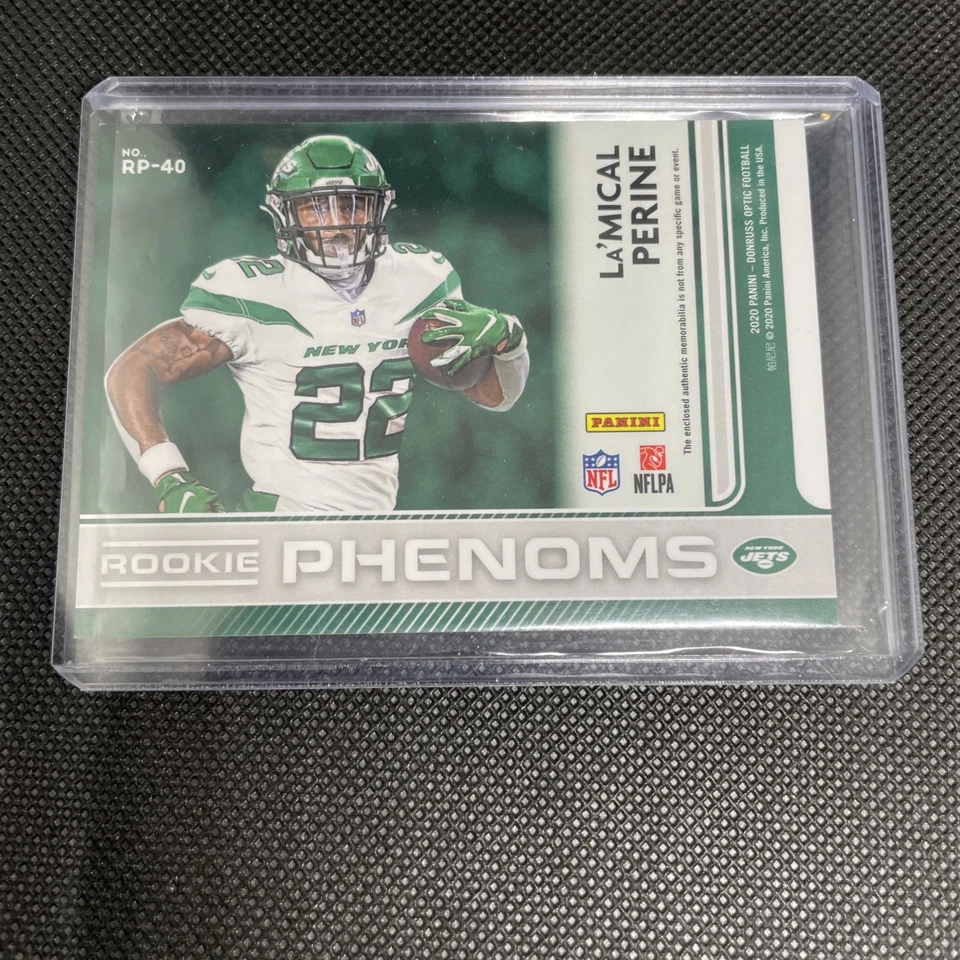 2020 Panini Donruss Optic - Rookie Phenoms La'Mical Perine #RP-40 (MEM, RC) - Image 3 of 3