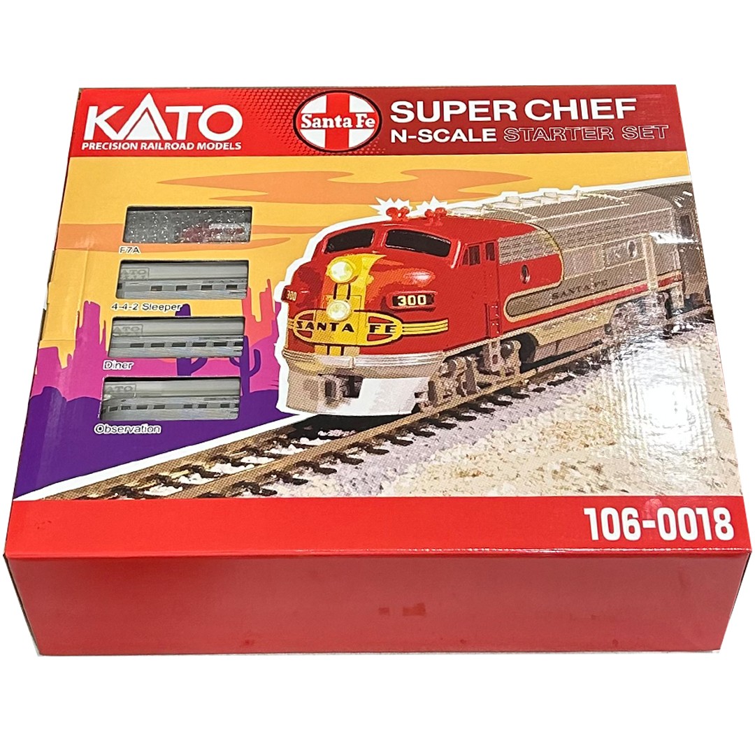 Kato 106-0018 Santa Fe Super Chief Starter Train Set w/ Track