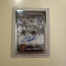 2024 Topps Chrome - Rookie Autographs Chris Vallimont #RA-CV (AU, RC)
