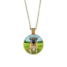 English Mastiff Necklace. Gentle Giant Dog Lover Pendant. Mastiff Jewellery Gift
