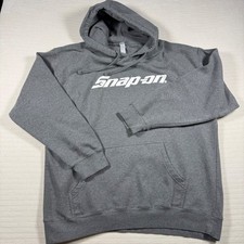 Snap-on Tools Mens 2XL Gray Graphic Hoodie Sweatshirt Athletic City Apparel