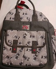 Disney Baby Mickey Mouse Diaper Bag Backpack.14 pockets, adjustable Changing Pad