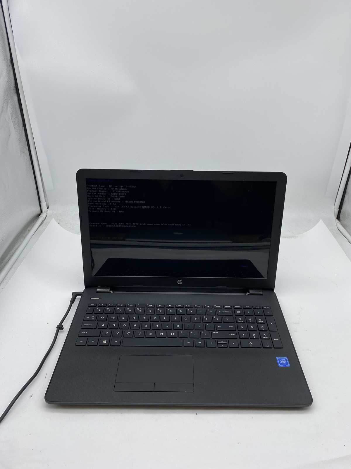HP 15-bs212wm Laptop Intel Celeron N4000 1.1GHz 4GB RAM 500GB HDD