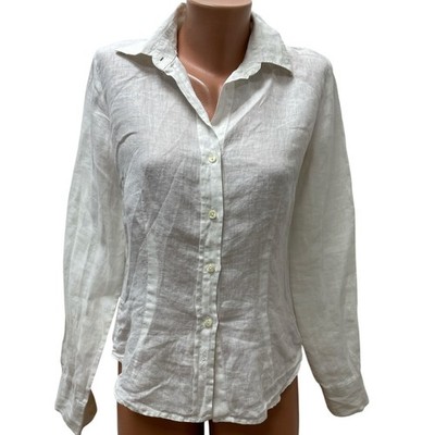 GANT women's 100% linen top shirt shirt white DE 36/S