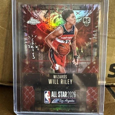 Will Riley 2025-26 Topps Chrome Cactus Jack Red Refractor /5 RC NBA All Star 
