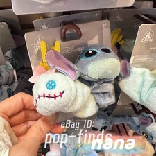 2026 Hong Kong Disney Lilo  Stitch Stuffed Scrunchie plush hair accessory new