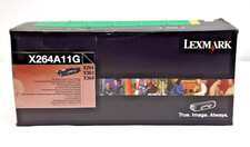  NEW Genuine Sealed Lexmark X264 X363 X364 Black Toner Cartridge, X264A11G
