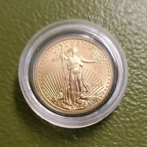 United States Mint American Eagle 2015 1/10 oz Gold Coin 0.9167 Fineness