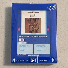 SEALED Quad "Persuasive Percussion" 8-Track Tape Cartridge QUADRAPHONIC Jazz