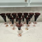 Mikasa Blossom Plum Crystal Set of 18 Various Wine, Champaign, & Water Hglasses — photo 1