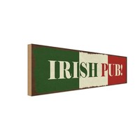 Holzschild 10X27 Cm Irish Pub Kneipe Alkohol Essen Trinken Deko Geschenk Holz Sc