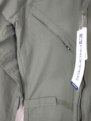 Propper Coveralls Mens 34 Long Green Flyers CWU-27/P Nomex Flight Suit Military - Picture 5 of 17