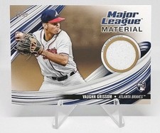 Vaughn Grissom /50 Rookie Gold Major League Materials 2023 Player Worn