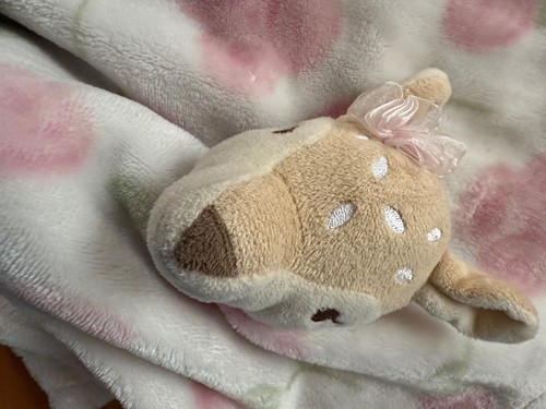 Hudson Baby Deer Fawn Security Blanket Lovey 12" x 13" plush - Picture 2 of 6