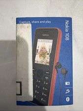 Teléfono móvil Nokia 108 negro caja nueva solo en red EE.