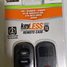Keyless Remote Case Upgrade For Sciontoyota - Durable Secure Fit Black