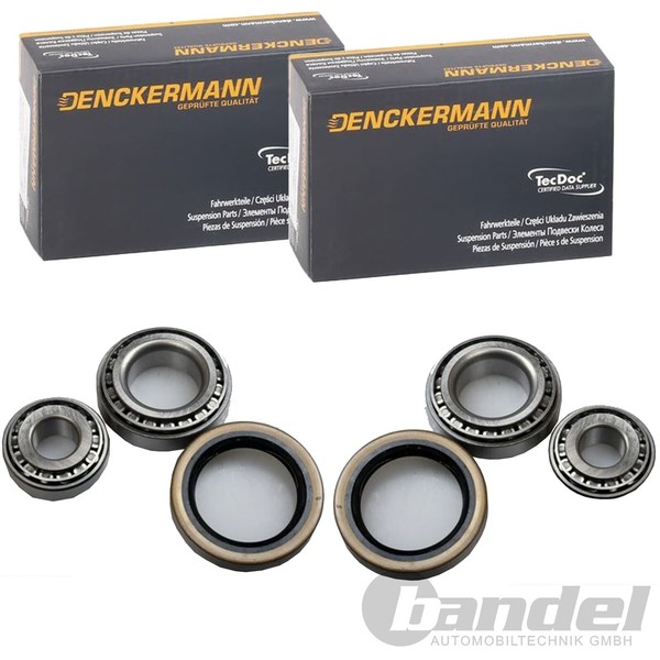 2X Denckermann RADLAGER-SATZ Vorne Passend FüR Mercedes 124 190 E-KLASSE Sl Link-image