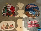 Lot Of 15 Vintage Die cut Christmas Themed Cardboard Cutouts Some Eureka Read — photo 5