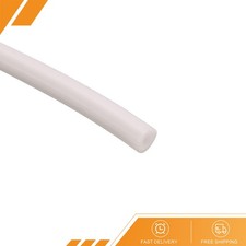 Silicone Tubing 4mm ID x 7mm OD 6.6ft Rubber Tube High Temp White