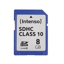 Intenso SDHC 8GB Class 10 Speicherkarte blau Compact Flash extern Datenspeicher