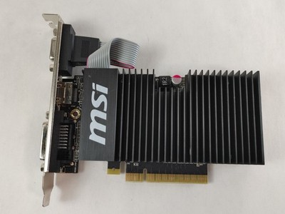 MSI NVIDIA GeForce GT 710 1 GB DDR3 PCI Express 2.0 x16 Video Card