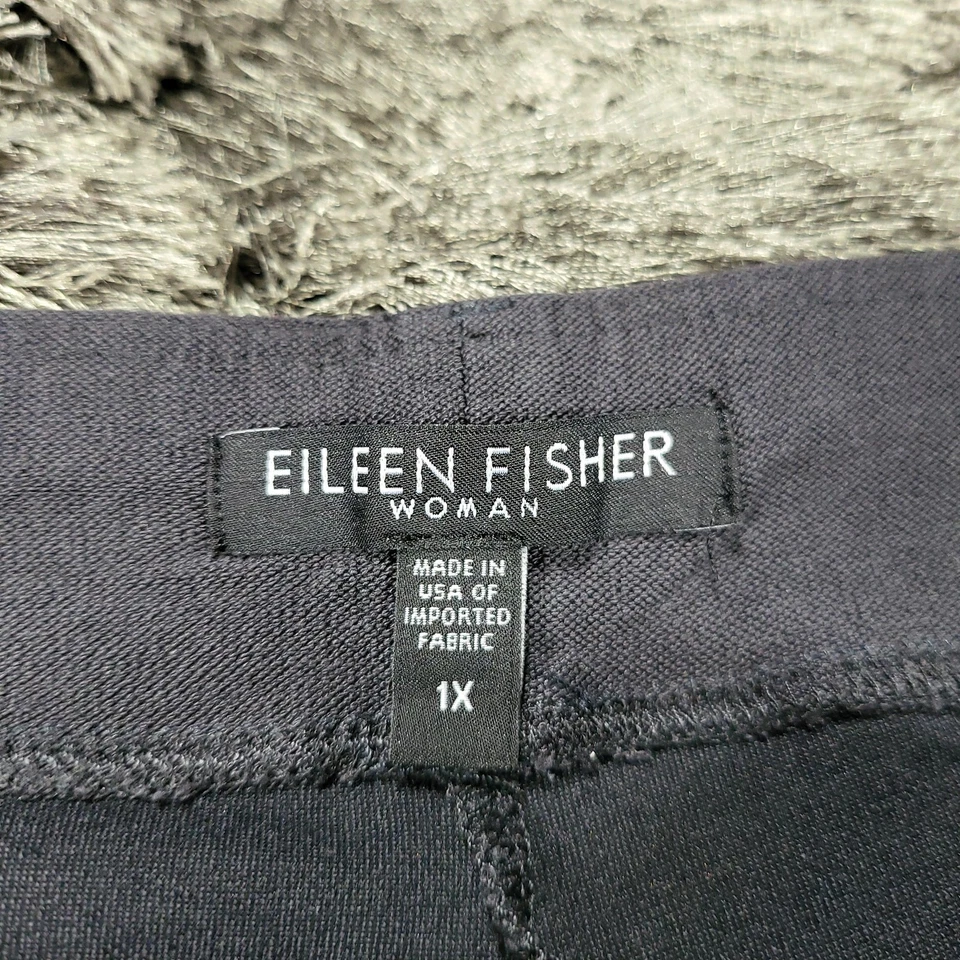 Eileen Fisher Pants Womens 1X Gray Pull On Stretch Viscose Blend Slim Ankle - Image 2 of 4