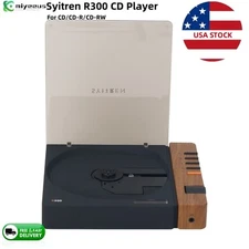 Syitren R300 CD Player Bluetooth 5.3 Audio Player for CD/CD-R/CD-RW * USA