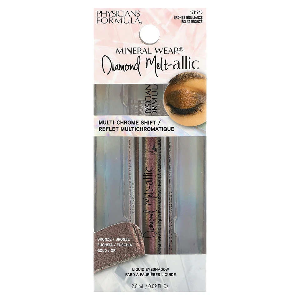 Mineral Wear, Diamond Melt-allic Liquid Eyeshadow, 1711945 Bronze Brilliance, - Image 2 of 4