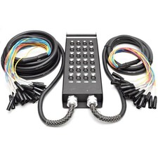 24 Channel XLR Splitter Snake Cable 15ft 30ft Trunks